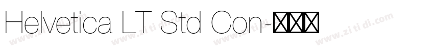 Helvetica LT Std Con字体转换